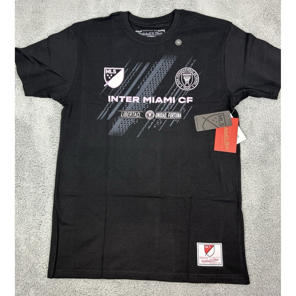 Mitchell & Ness Inter Miami CF T-Shirt Mens Size Medium Soccer Black Tee